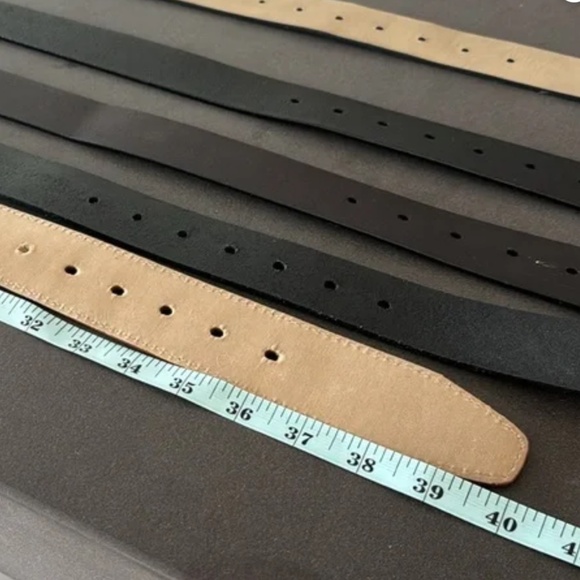 Leather Belt BUNDLE (5) Michael Kors, Halogen, Nixon, etc M/L - Picture 5 of 6